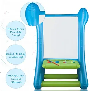 Inflatable Easel with Paints Indoor Outdoor Arts and Crafts Station for Birthday Party for Kids