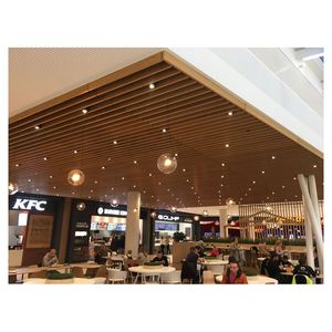 Plafond déflecteur en aluminium de haute qualité avec revêtement durable pour aéroports et plafonds de moyeux de transport - Product Image 5
