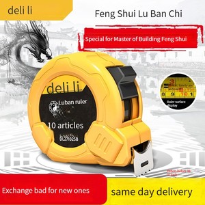Deli dl271025b luban Cai Trị hộ gia đình Thép Băng biện pháp 10m đích thực Độ chính xác cao mét đo Hộp Vòng tròn Cai Trị - Product Image 5