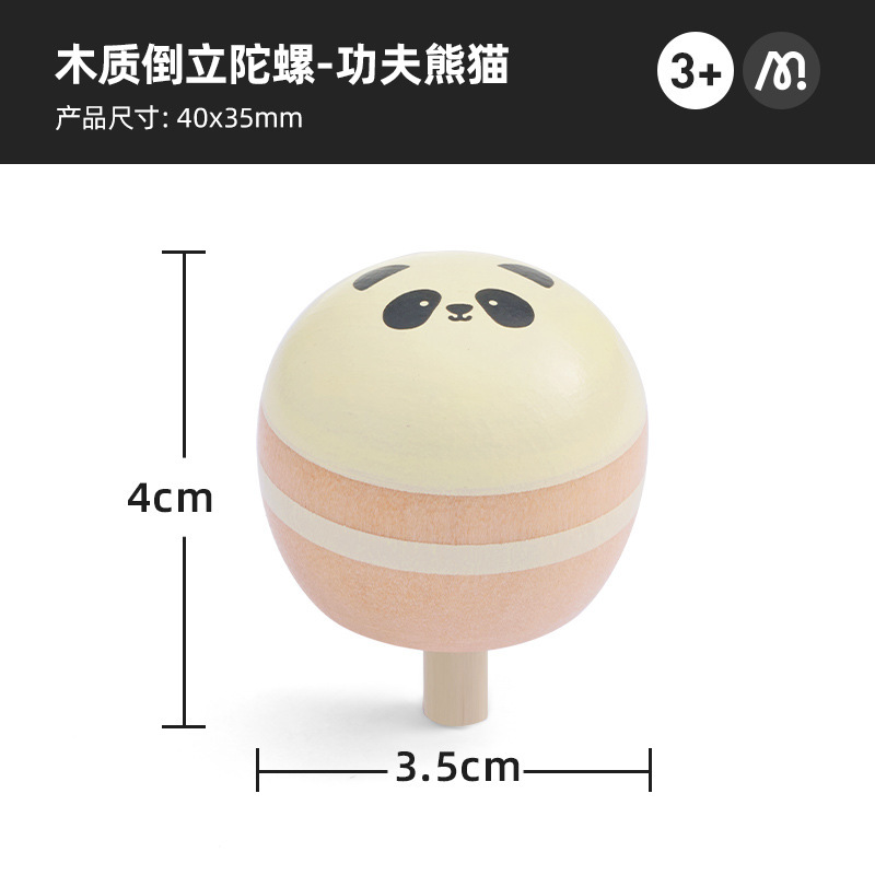 Pata de manos de madera Milu spinning top - kung fu panda