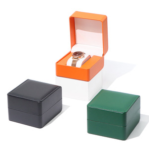 Hộp đựng đồng hồ da PU cao cấp kiểu dáng châu Âu, nắp gập, trưng bày, bảo quản, đóng gói, bán buôn, nhận đặt hàng theo yêu cầu - Product Image 2
