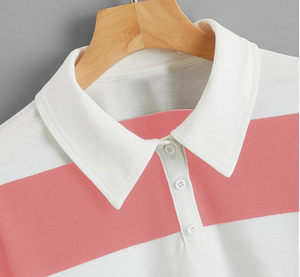 T-Shirt <span class=keywords><strong>Polo</strong></span> sportiva RG-Crop Top ragazze <span class=keywords><strong>manica</strong></span> <span class=keywords><strong>lunga</strong></span> 3 bottoni da <span class=keywords><strong>donna</strong></span> e da <span class=keywords><strong>donna</strong></span> con Splicing su misura t-Shirt <span class=keywords><strong>Polo</strong></span> - Product Image 6
