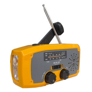 Rechargeable Outdoor Factory OEM Hand Crank Radio AM FM 3 Band <b>LED</b> Flashlight Portable Weather Alert Radio Multi Function - Product Image 1