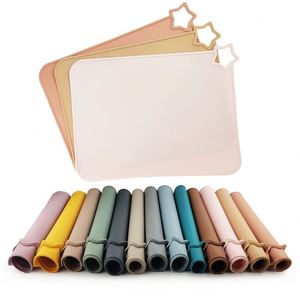 Napperons en silicone pour bébé, anti-taches, antidérapants, tapis de table pour tout-petits - Product Image 1