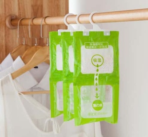 Sachets <span class=keywords><strong>d</strong></span>éshumidificateurs suspendus au chlorure de calcium longue durée (CaCl2) – Protection anti-moisissure et anti-gerçons de 60 jours pour sous-sols, armoires et placards - Product Image 4
