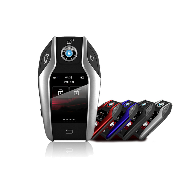 Smart Remote Control Vehicle Keyless Entry System with LCD Display Open Trunk Function and Touch Modification Keys