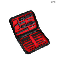 WELLFLYER personnalisable Logo MS-885 vente en gros ensemble de coupe-ongles en acier inoxydable outils de manucure sac à fermeture éclair soins personnels