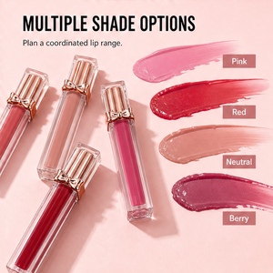 Gloss à lèvres liquide Bow Tube, étiquette privée, fini velours, hydratant, longue tenue, imperméable - Product Image 2