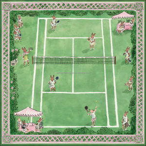Tapis de Mahjong de bureau grand format, durable, pliable, portable, silencieux, moderne, antidérapant avec bordure cousue imperméable - Product Image 3