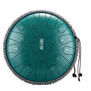 Hluru กลองเหล็กบำบัด15โน้ต14 "เครื่องดนตรีเคาะถังบัวถังบัวพร้อมเคสเล่นง่าย - Product Image 2