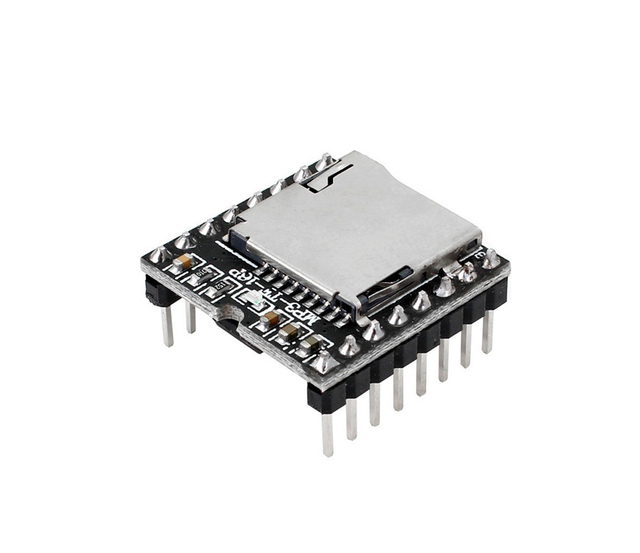 DFPlayer Mini MP3 Player Module MP3 Voice Decode Board Supporting TF Card U-Disk IO/Serial Port/AD MP3-TF-16P