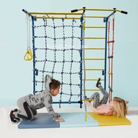 Escalade murale intérieure pour enfants Escalade à domicile Échelle métallique murale pour enfants Jungle Sports Échelle en corde et filet d'escalade à vendre