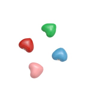 S925 Silver Heart Beaded <b>Necklace</b> Bracelet <b>Candy</b> Color Epoxy Charm Unisex Gift Jewelry - Product Image 5