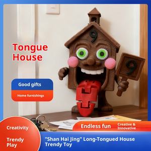 Figura Mitológica de Lengua Larga Impresa en 3D, Juguete Artístico de Plástico Inspirado en el Shan Hai Jing, Regalo Creativo Decorativo - Product Image 2