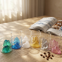 Plat de cristallisation en verre borosilicate personnalisable à fond plat, résistant à la chaleur, pour la préparation de cocktails et le service de fête