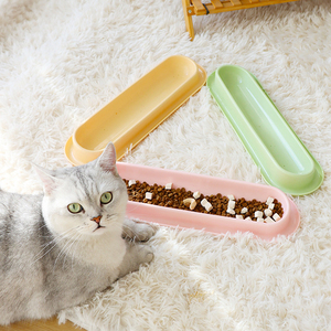 Distributeur automatique de nourriture pour animaux de compagnie, bol en plastique <span class=keywords><strong>anti</strong></span>-fourmis pour plusieurs chats, avec bouteille d'eau longue et étanche IPX5, motif solide pour chats et chiens - Product Image 1