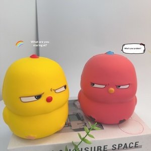 Wobi Phoebe Chicken PU Slow Rebound Decompression Venting Squeeze Toy Model WJ-124 for Children &amp; Youth Office Desktop Toy - Product Image 5
