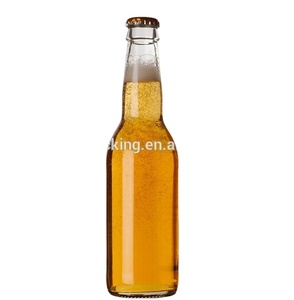 Kostenloses Muster individuelles Saftgetränk Bierglasflasche 12 Unzen 330 ml bernsteingrüne transparente Bierflasche - Product Image 1