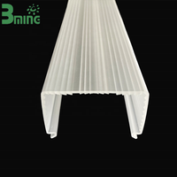 Couverture LED en acrylique moderne Bming pour intérieur, lentille de diffusion PMMA, lentille de forme Fresnel pour éclairage LED