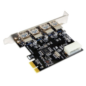 Máy Tính Pcie Để Usb3.0 Riser <span class=keywords><strong>Card</strong></span> <span class=keywords><strong>Pci</strong></span> <span class=keywords><strong>Express</strong></span> Pcie 1X1 Đến 4 <span class=keywords><strong>Usb</strong></span> 3.0 Multiplier Splitter Hub 1x Đến 16x Adapter - Product Image 4