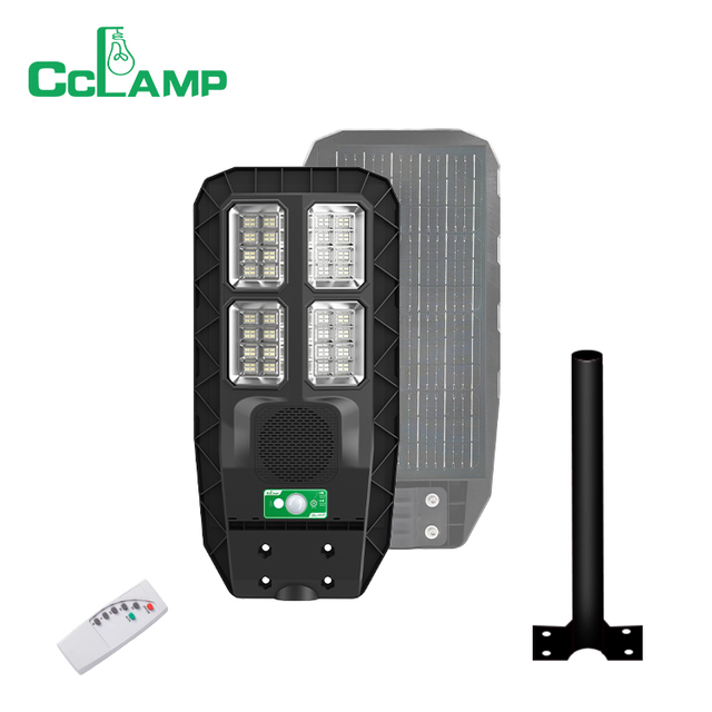 CCLAMP New Solar Outdoor Lamp 600W ABS Led Solar Street Light All in One High Brightness Solar Street Lighting with Music