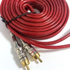 สายแยกเสียงแบบ Y 1 RCA ตัวผู้ ต่อ 2 RCA ตัวเมีย คุณภาพสูงจากโรงงาน พร้อมเปลือกโลหะ สำหรับเครื่องขยายเสียงในรถยนต์ - Product Image 4