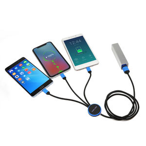 Câble de charge multiple 3 en 1, cordon de charge multiple, câble de charge USB avec logo lumineux pour téléphone portable/<span class=keywords><strong>IP</strong></span>/Galaxy/PS/iPads - Product Image 5