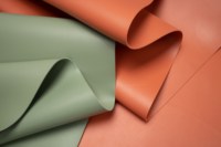 Cuero Sintético de PVC Rexine de Doble Cara con Textura de Piel de Vaca de 2.0 mm de Grosor, para Bolsos, Manualidades, Manteles y Salvamanteles