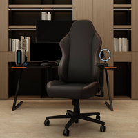 Accoudoirs ajustables Chaise de bureau ergonomique Échantillon gratuit Chaise PC pour joueur vidéo Chaise à bascule perforée en cuir véritable Chaise de jeu de laboratoire