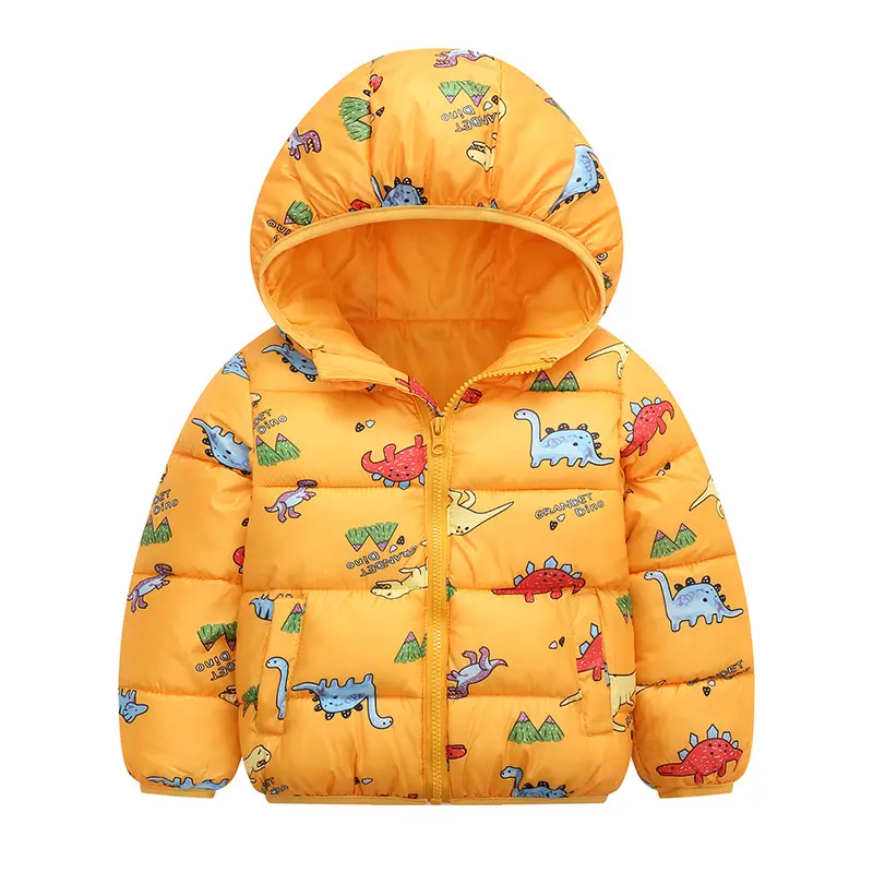 OEM Kids Clothing Hooded Coat cute design long sleeve winter warm baby coats children's down jacke