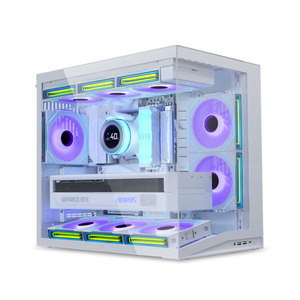 Boîtier PC Gaming Panoramique <span class=keywords><strong>Lian</strong></span> <span class=keywords><strong>Li</strong></span> O11 Dynamic <span class=keywords><strong>Mini</strong></span> V2, Tour ATX Compacte Sans Pilier, Châssis à Double Compartiment, Compatible Alimentation ATX, Noir - Product Image 2