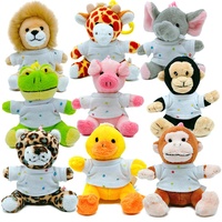 Vente en gros pas cher 10cm porte-clés peluche personnalisé peluche chien loup porte-clés animaux peluches