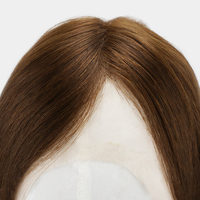 Perruque médicale en cheveux humains en gros, densité 120%, lisse naturel, douce, avec dentelle frontale et sangles ajustables pour salons