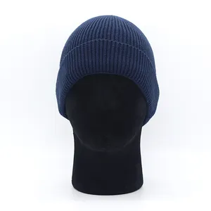 OEM özel düz renk bere şapka üreticisi düşük fiyat toptan erkek kış bere şapka s