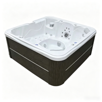 Spa acrylique chauffé pour 5 personnes avec massage et bain à remous