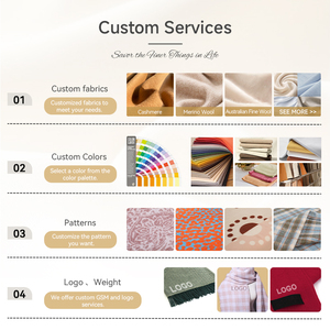 <span class=keywords><strong>TAIFU</strong></span> Vente en gros OEM/ODM 380GSM 50% laine fine australienne 50% acrylique 24um Couverture en laine 180*230cm Couverture tissée - Product Image 3