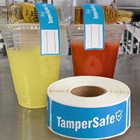 Étiquettes thermiques personnalisées pour plats à emporter, rouleaux d'autocollants adhésifs pour la livraison, pour l'emballage des plats à emporter des restaurants