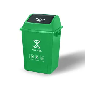 Martes SL002 40L Thùng rác Thùng rác tái chế bin Nhựa thùng rác có thể cho nhà bếp trong nhà sử dụng phân loại chất thải bin với nắp