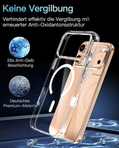 เคสโทรศัพท์สำหรับ iPhone 16 Pro Max รุ่นใหม่ โปร่งใส สีไทเทเนียมทะเลทราย แม่เหล็ก<span class=keywords><strong>ดู</strong></span>ดติดแน่น หมุนได้ ป้องกันการตก รุ่น 15pro และ 16plus - Product Image 3