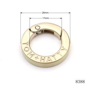 ヘビーデューティラウンドカラビナーフックリング高級防水バッグキーチェーンアクセサリーカスタムロゴ付きジャンプリングクラスプ - Product Image 3