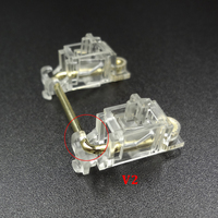 DUROCK Stabilizer V2 Penstabil Keyboard Pemasangan PCB Baru 2u 6.25u 7u 3u Penstabil Sekrup dengan Gratis Paket Soulmate V2.5 Stabil