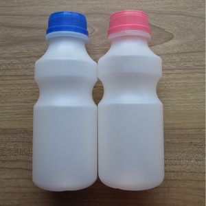 Plastic Beverage Bottle 340ml <b>Screw</b> Cap <b>White</b> Cylinder For Drink Packaging - Product Image 2