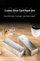Caja de Regalo Cuadrada Portátil Reutilizable de Lujo, Papel Artístico Plateado y Dorado de Alta Gama con Grabado para Regalos de Marca