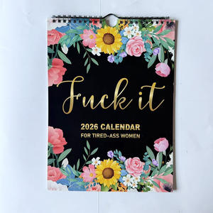 <span class=keywords><strong>Calendario</strong></span> 2026 per le <span class=keywords><strong>donne</strong></span> stanche-Ass disegno floreale <span class=keywords><strong>calendario</strong></span> da parete con spirale vincolante divertente Slogan <span class=keywords><strong>calendario</strong></span> pianificazione quotidiana - Product Image 4