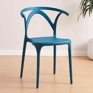 EaseNeat Design moderne Simple loisirs peut empiler des chaises en plastique de couleur pour salon salle à manger Table - Product Image 5