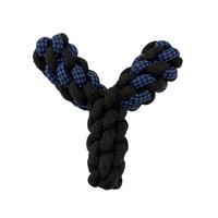 Jouet pour chien en corde de coton tressée en forme de Y, en forme d'épi de maïs, pour la mastication et le nettoyage des dents, vente en gros