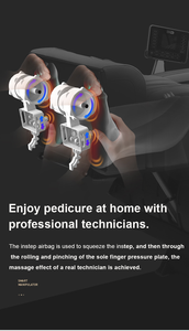 Poltrona da massaggio per soggiorno a gravità Zero di lusso di fascia alta moderna ROHS caratteristica in vita materiale collo massaggio sedia più venduto - Product Image 2