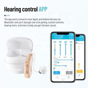 Único <span class=keywords><strong>Ear</strong></span> <span class=keywords><strong>Hearing</strong></span> Aids Amplificadores Auditivos para Idosos Recarregável com Cancelamento de Ruído Ouvir Ajuda Perda Auditiva Grave - Product Image 5