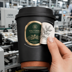 Vaso de Papel Biodegradable de Doble Pared Giratorio, Sin Blanquear, con Tapa, Tamaño Personalizado, para Tiendas Gourmet, Empaque Premium para Bebidas - Product Image 3