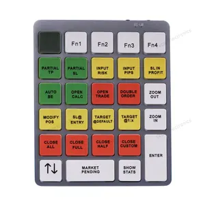 Oem custom BT mini trading keyboard programmable magic key numpad for metatrader
